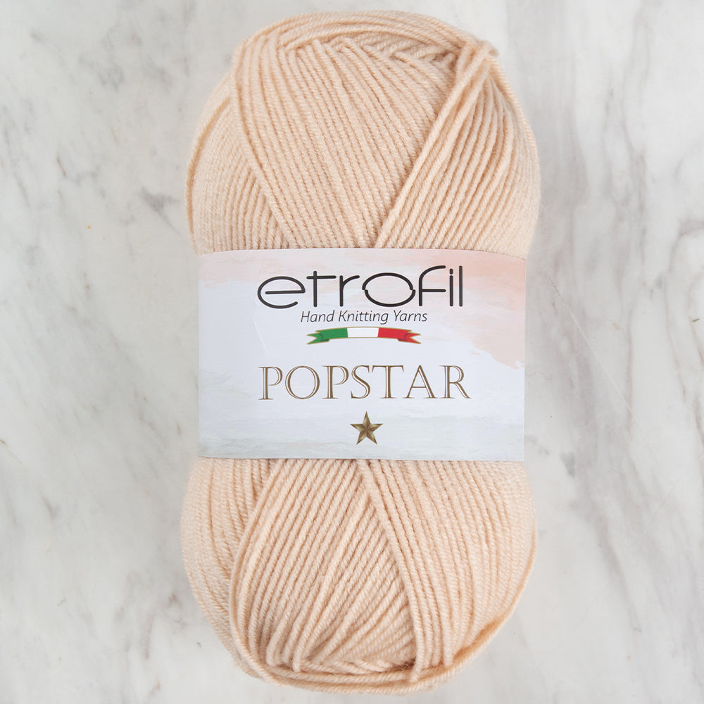 Etrofil Popstar Açık Bej El Örgü İpi - 77178